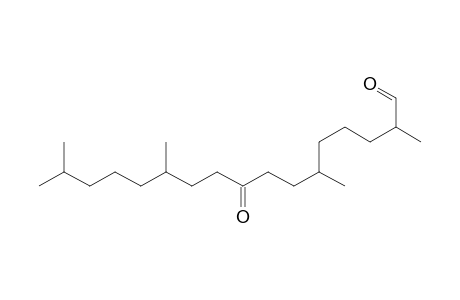 2,6,12,16-tetramethyl-9-oxoheptadecanal