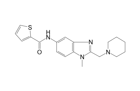N-[1-methyl-2-(1-piperidinylmethyl)-1H-benzimidazol-5-yl]-2-thiophenecarboxamide