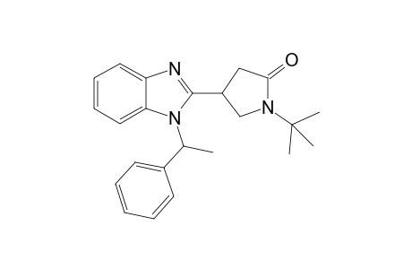 2-Pyrrolidinone, 1-(1,1-dimethylethyl)-4-[1-(1-phenylethyl)-1H-1,3-benzimidazol-2-yl]-