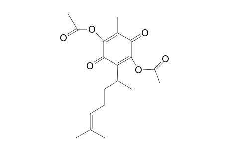 acetic acid [4-acetoxy-5-(1,5-dimethylhex-4-enyl)-3,6-diketo-2-methyl-1-cyclohexa-1,4-dienyl] ester