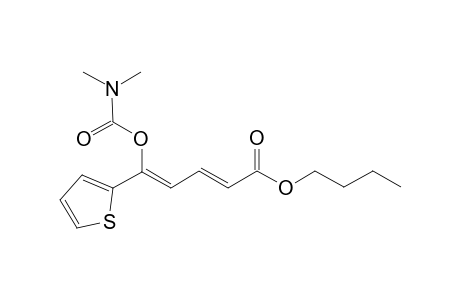Butyl (2E,4Z)-5-((dimethylcarbamoyl)oxy)-5-(thiophen-2-yl)penta-2,4-dienoate