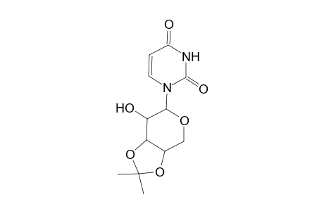 1H-Pyrimidine-2,4-dione, 1-(7-hydroxy-2,2-dimethyltetrahydro-[1,3]dioxolo[4,5-c]pyran-6-yl)-