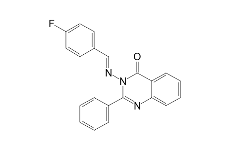 3-[[(4-FLUOROPHENYL)-METHYLENE]-AMINO]-2-PHENYLQUINAZOLIN-4(3H)-ONE