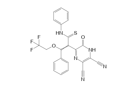 5-(2-(2',2',2'-trifluoroethoxy)-2-phenyl-1-N-phenylthiocarbamoylethenyl)-6-oxo-1,6-dihydropyrazine-2,3-dicarbonitrile