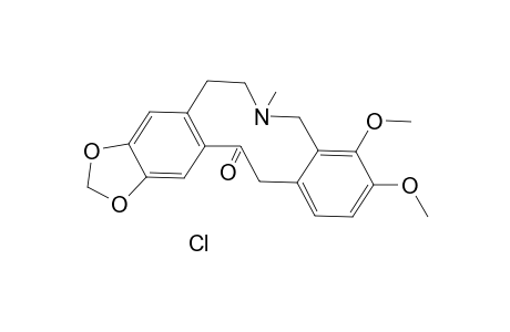 3,4-Dimethoxy-6-methyl-5,7,8,15-tetrahydrobenzo[c][1,3]benzodioxolo[5,6-g]azecin-14(6H)-one hydrochloride