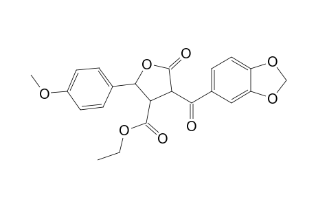 Ethyl 4-(1,3-benzodioxol-5-carbonyl)-2-(4-methoxyphenyl)-5-oxotetrahydrofuran-3-carboxylate