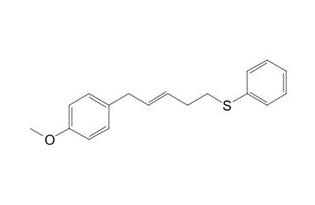 1-[5-(Phenylthio)pent-2-en-1-yl]-4-methoxybenzene