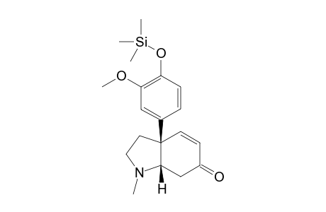 (3aR,7aS)-3a-(3-methoxy-4-trimethylsilyloxy-phenyl)-1-methyl-2,3,7,7a-tetrahydroindol-6-one
