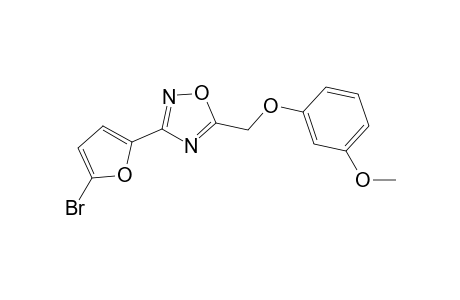 3-(5-Bromo-2-furyl)-5-[(3-methoxyphenoxy)methyl]-1,2,4-oxadiazole