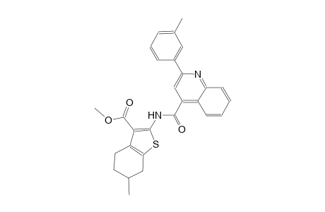 methyl 6-methyl-2-({[2-(3-methylphenyl)-4-quinolinyl]carbonyl}amino)-4,5,6,7-tetrahydro-1-benzothiophene-3-carboxylate