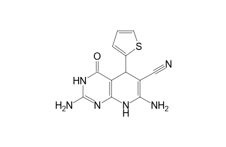 2,7-Diamino-4-oxo-5-(thiophen-2-yl)-3,4,5,8-tetrahydropyrido[2,3-d]pyrimidine-6-carbonitrile