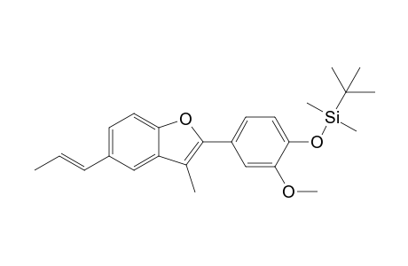 tert-Butyl-[2-methoxy-4-[3-methyl-5-[(E)-prop-1-enyl]-1-benzofuran-2-yl]phenoxy]-dimethyl-silane
