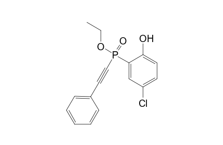 Ethyl 5-chloro-2-hydroxyphenyl(phenylethynyl)-phosphinate