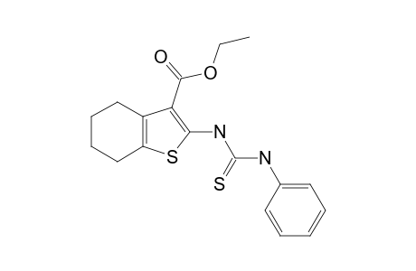 2-(3-PHENYLTHIOUREIDO)-4,5,6,7-TETRAHYDROBENZO-[B]-THIOPHENE-3-CARBOXYLIC-ACID-ETHYLESTER