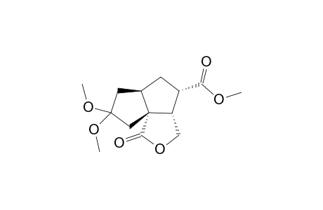 (3aS,4S,5aR,8aR)-1-keto-7,7-dimethoxy-3a,4,5,5a,6,8-hexahydro-3H-pentaleno[1,6a-c]furan-4-carboxylic acid methyl ester