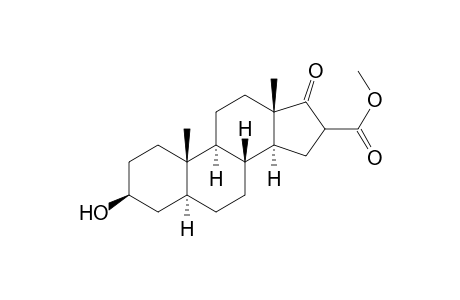 Androstane-16-carboxylic acid, 3-hydroxy-17-oxo-, methyl ester, (3.beta.,5.alpha.)-