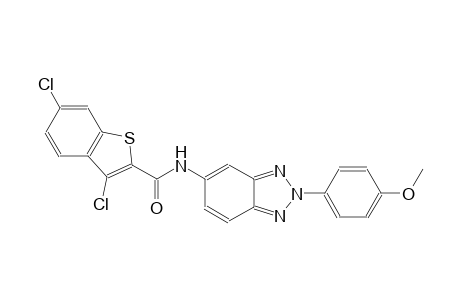 3,6-dichloro-N-[2-(4-methoxyphenyl)-2H-1,2,3-benzotriazol-5-yl]-1-benzothiophene-2-carboxamide