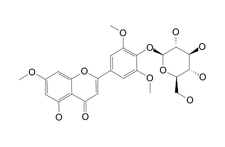 PLEIOSIDE-A;TRICIN-7-METHYLETHER-4'-O-BETA-D-GLUCOPYRANOSIDE