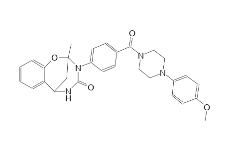 10-{4-[4-(4-methoxyphenyl)piperazine-1-carbonyl]phenyl}-9-methyl-8-oxa-10,12-diazatricyclo[7.3.1.0²,⁷]trideca-2,4,6-trien-11-one