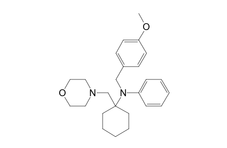 N-(4-METHOXY-BENZYL)-N-[1-(MORPHOLINO-METHYL)-CYCLOHEXYL]-BENZENAMINE