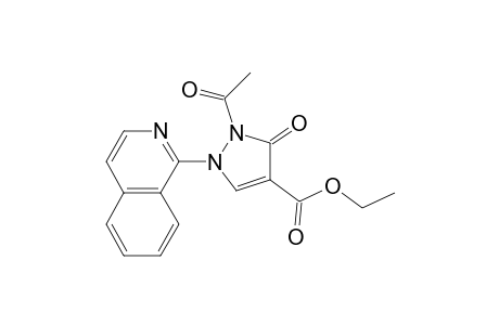 Ethyl 2-acetyl-1-(isoquinolin-1-yl)-3-oxo-2,3-dihydropyrazole-4-carboxylate