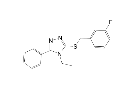 4-ethyl-3-[(3-fluorobenzyl)sulfanyl]-5-phenyl-4H-1,2,4-triazole