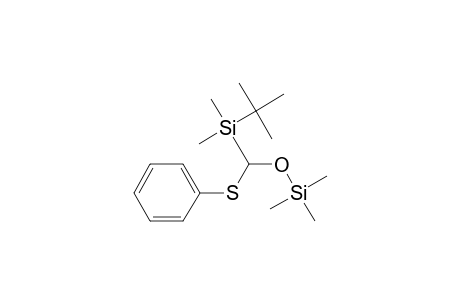 Silane, (1,1-dimethylethyl)dimethyl[(phenylthio)[(trimethylsilyl)oxy]methyl]-