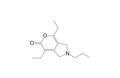 Pyrano[3,4-c]pyrrol-6(1H)-one, 4,7-diethyl-2,3-dihydro-2-propyl-