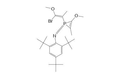 Z-1-(2,4,6-TRI-TERT.-BUTYLPHENYLAMINO)-1-(1-METHOXY-1-BROMOPROPEN-2-YL)-2-METHYL-3-METHOXY-LAMBDA-(5)-PHOSPHIRENE