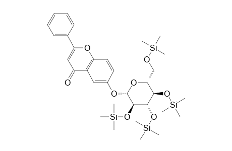 6-Hydroxyflavone-.beta.-D-glucoside, tetra(trimethylsilyl)-