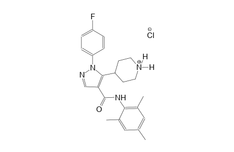 piperidinium, 4-[1-(4-fluorophenyl)-4-[[(2,4,6-trimethylphenyl)amino]carbonyl]-1H-pyrazol-5-yl]-, chloride