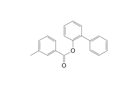 3-Methylbenzoic acid, 2-biphenyl ester