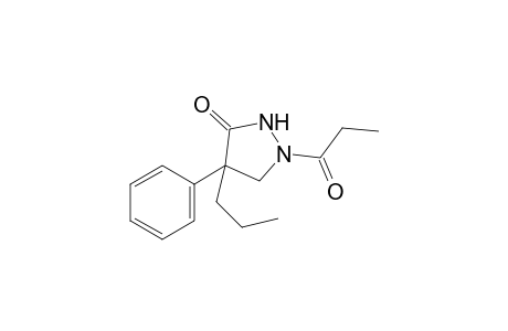 1-propionyl-4-phenyl-4-propyl-3-pyranzolidinone