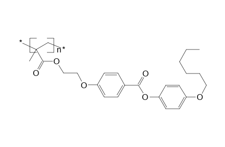 Poly[1-methyl-1-(4-hexyloxyphenyleneoxy-4-benzoyloxyethyleneoxycarbonyl)ethylene]