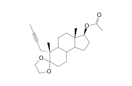 Spiro[7H-benz[e]indene-7,2'-[1,3]dioxolan]-3-ol, 6-(2-butynyl)dodecahydro-3a,6-dimethyl-, acetate, [3S-(3.alpha.,3a.alpha.,5a.beta.,6.beta.,9a.alpha.,9b.beta.)]-