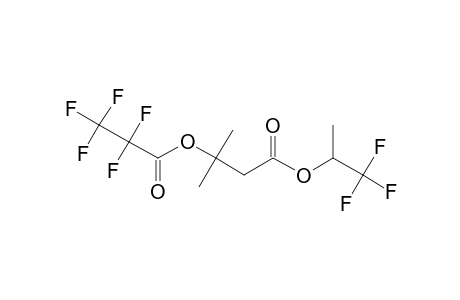 .beta.-Hydroxyisovaleric acid, o-pentafluoropropionyl-, 1,1,1-trifluoro-2-propyl ester