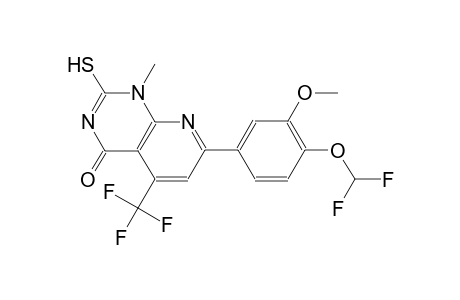 pyrido[2,3-d]pyrimidin-4(1H)-one, 7-[4-(difluoromethoxy)-3-methoxyphenyl]-2-mercapto-1-methyl-5-(trifluoromethyl)-