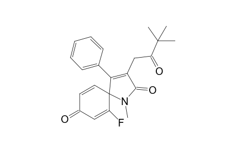 3-(3,3-Dimethyl-2-oxobutyl)-6-fluoro-1-methyl-4-phenyl-1-azaspiro[4.5]deca-3,6,9-triene-2,8-dione
