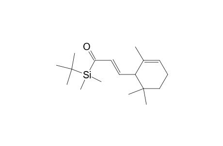 Silane, (1,1-dimethylethyl)dimethyl[1-oxo-3-(2,6,6-trimethyl-2-cyclohexen-1-yl)-2-propenyl]-, (E)-