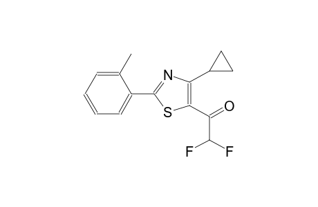 1-[4-cyclopropyl-2-(2-methylphenyl)-1,3-thiazol-5-yl]-2,2-difluoroethanone