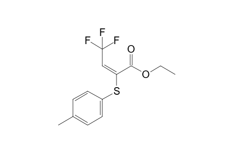 (E)-Ethyl 4,4,4-trifluoro-2-(p-tolylthio)but-2-enoate