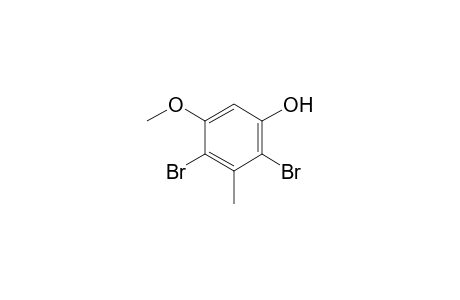 2,4-dibromo-5-methoxy-m-cresol
