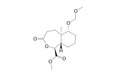 Methyl (1b,5aa,6a,9ab)-6-methoxymethyloxy-5a-methyl-3-oxodecahydro-2-benzoxepine-1-carboxylate