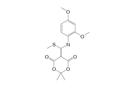 5-[(2,4-DIMETHOXYANILINO)-(METHYLTHIO)-METHYLENE]-2,2-DIMETHYL-1,3-DIOXANE-4,6-DIONE