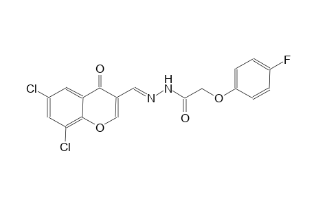 N'-[(E)-(6,8-dichloro-4-oxo-4H-chromen-3-yl)methylidene]-2-(4-fluorophenoxy)acetohydrazide