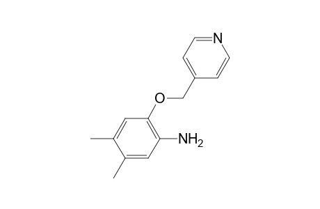 4,5-Dimethyl-2-(4-pyridinylmethoxy)aniline