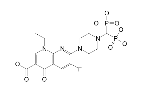 7-[4-(BIS-PHOSPHONO-METHYL)-PIPERIZIN-1-YL]-1-ETHYL-6-FLUORO-4-OXO-1,4-DIHYDRO-[1,8]-NAPHTHYRIDINE-3-CARBOXYLIC-ACID