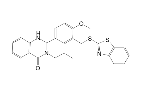 4(1H)-quinazolinone, 2-[3-[(2-benzothiazolylthio)methyl]-4-methoxyphenyl]-2,3-dihydro-3-propyl-