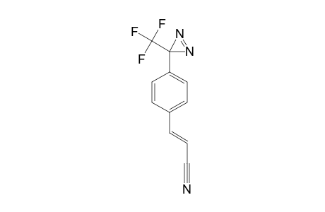 3-[4-[3-(TRIFLUOROMETHYL)-3H-DIAZIRIN-3-YL]-PHENYL]-ACRYLONITRILE;TRANS-ISOMER