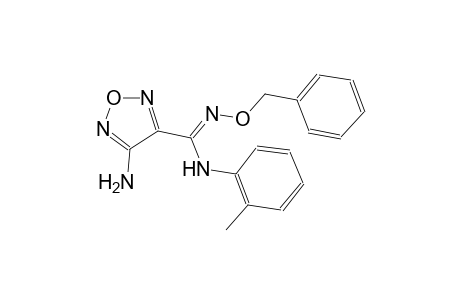 4-amino-N'-(benzyloxy)-N-(2-methylphenyl)-1,2,5-oxadiazole-3-carboximidamide